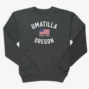 Umatilla Oregon Patriot Premium Crewneck Sweatshirt