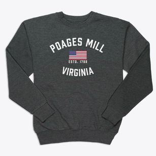 Poages Mill Virginia Patriot Premium Crewneck Sweatshirt