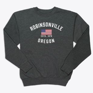 Robinsonville Oregon Patriot Premium Crewneck Sweatshirt