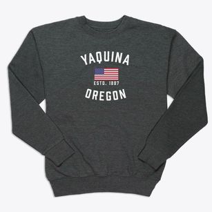 Yaquina Oregon Patriot Premium Crewneck Sweatshirt