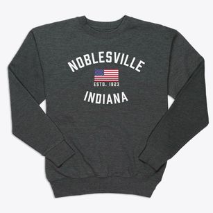 Noblesville Indiana Patriot Premium Crewneck Sweatshirt