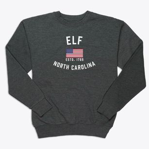 Elf North Carolina Patriot Premium Crewneck Sweatshirt