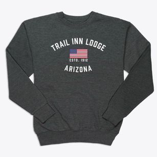 Trail Inn Lodge Arizona Patriot Premium Crewneck Sweatshirt