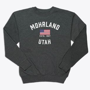 Mohrland Utah Patriot Premium Crewneck Sweatshirt