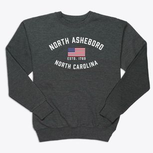North Asheboro North Carolina Patriot Premium Crewneck Sweatshirt