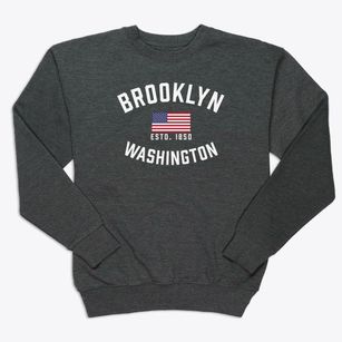 Brooklyn Washington Patriot Premium Crewneck Sweatshirt
