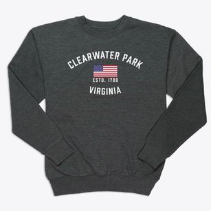 Clearwater Park Virginia Patriot Premium Crewneck Sweatshirt