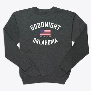 Goodnight Oklahoma Patriot Premium Crewneck Sweatshirt