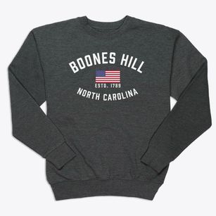 Boones Hill North Carolina Patriot Premium Crewneck Sweatshirt