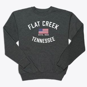 Flat Creek Tennessee Patriot Premium Crewneck Sweatshirt