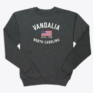 Vandalia North Carolina Patriot Premium Crewneck Sweatshirt