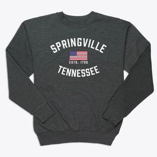 Springville Tennessee Patriot Premium Crewneck Sweatshirt