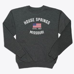 House Springs Missouri Patriot Premium Crewneck Sweatshirt