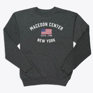 Macedon Center New York Patriot Premium Crewneck Sweatshirt