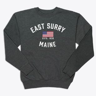 East Surry Maine Patriot Premium Crewneck Sweatshirt