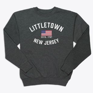 Littletown New Jersey Patriot Premium Crewneck Sweatshirt