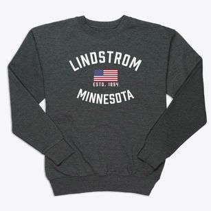 Lindstrom Minnesota Patriot Premium Crewneck Sweatshirt