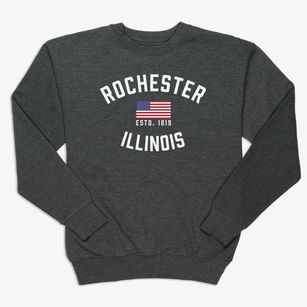 Rochester Illinois Patriot Premium Crewneck Sweatshirt