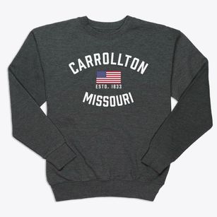 Carrollton Missouri Patriot Premium Crewneck Sweatshirt