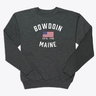 Bowdoin Maine Patriot Premium Crewneck Sweatshirt