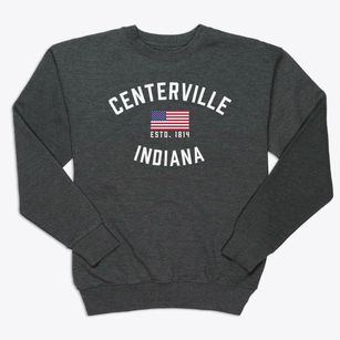 Centerville Indiana Patriot Premium Crewneck Sweatshirt