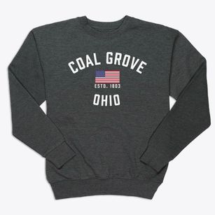 Coal Grove Ohio Patriot Premium Crewneck Sweatshirt