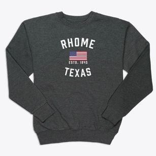 Rhome Texas Patriot Premium Crewneck Sweatshirt