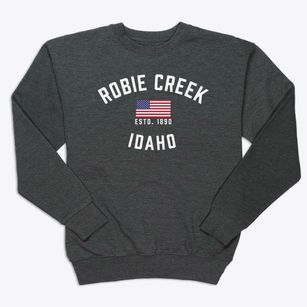 Robie Creek Idaho Patriot Premium Crewneck Sweatshirt