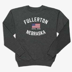 Fullerton Nebraska Patriot Premium Crewneck Sweatshirt