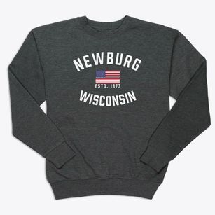 Newburg Wisconsin Patriot Premium Crewneck Sweatshirt