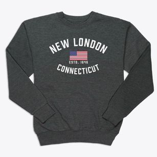 New London Connecticut Patriot Premium Crewneck Sweatshirt
