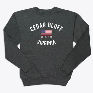Cedar Bluff Virginia Patriot Premium Crewneck Sweatshirt