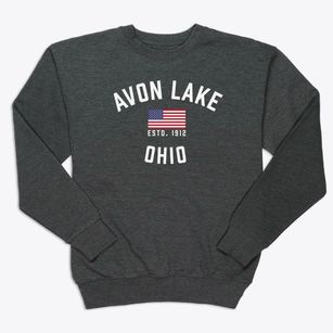Avon Lake Ohio Patriot Premium Crewneck Sweatshirt