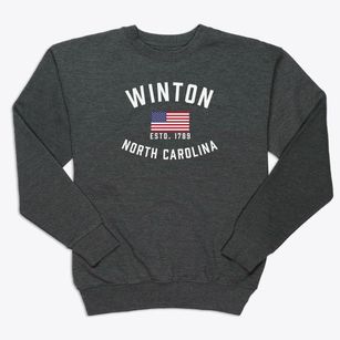 Winton North Carolina Patriot Premium Crewneck Sweatshirt