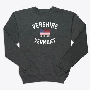 Vershire Vermont Patriot Premium Crewneck Sweatshirt