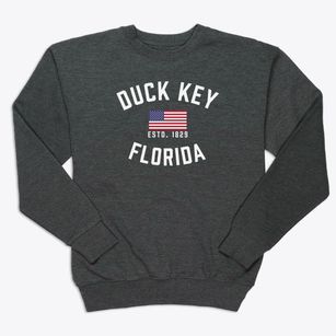 Duck Key Florida Patriot Premium Crewneck Sweatshirt