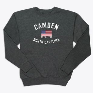 Camden North Carolina Patriot Premium Crewneck Sweatshirt