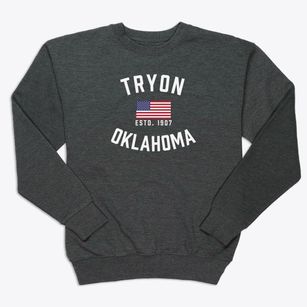 Tryon Oklahoma Patriot Premium Crewneck Sweatshirt