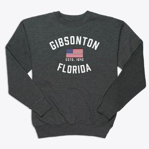 Gibsonton Florida Patriot Premium Crewneck Sweatshirt
