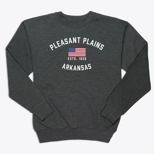 Pleasant Plains Arkansas Patriot Premium Crewneck Sweatshirt