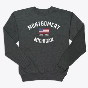 Montgomery Michigan Patriot Premium Crewneck Sweatshirt