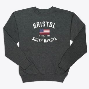 Bristol South Dakota Patriot Premium Crewneck Sweatshirt