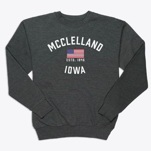 Mcclelland Iowa Patriot Premium Crewneck Sweatshirt