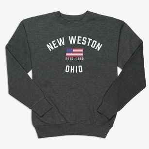 New Weston Ohio Patriot Premium Crewneck Sweatshirt