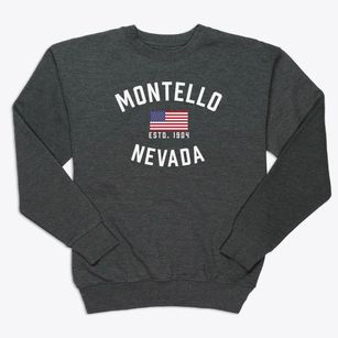 Montello Nevada Patriot Premium Crewneck Sweatshirt