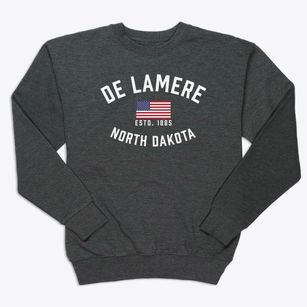 De Lamere North Dakota Patriot Premium Crewneck Sweatshirt