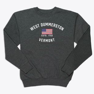 West Dummerston Vermont Patriot Premium Crewneck Sweatshirt