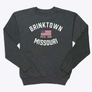 Brinktown Missouri Patriot Premium Crewneck Sweatshirt