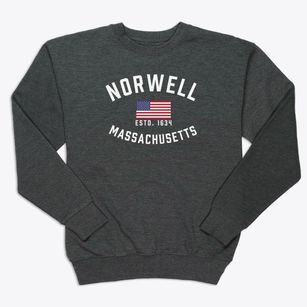 Norwell Massachusetts Patriot Premium Crewneck Sweatshirt