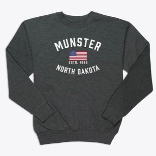 Munster North Dakota Patriot Premium Crewneck Sweatshirt